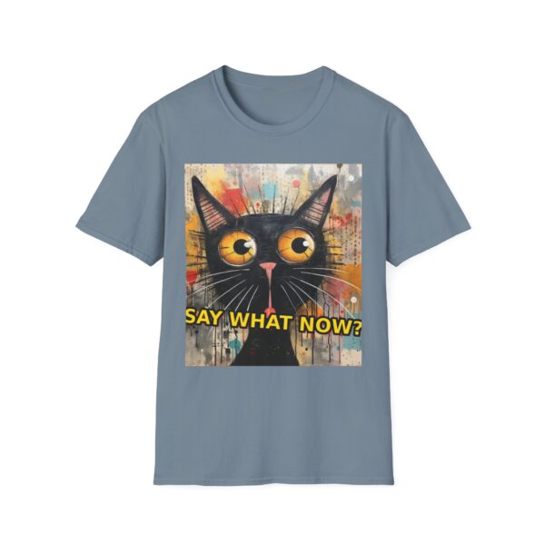 1105396742568819796_2048.jpeg Cat T-Shirt — Graphic Wide-Eyed Cat "Say What Now?" Tee