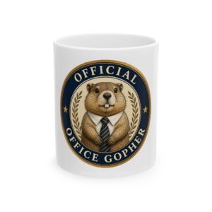 Official Office Gopher Ceramic Mug — Cute Desk Coffee Cup (11oz & 15oz)