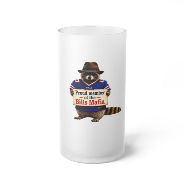 12182924960629717927_2048.jpeg Frosted Beer Mug — “Proud member of the Bills Mafia” Raccoon Tailgate Glass