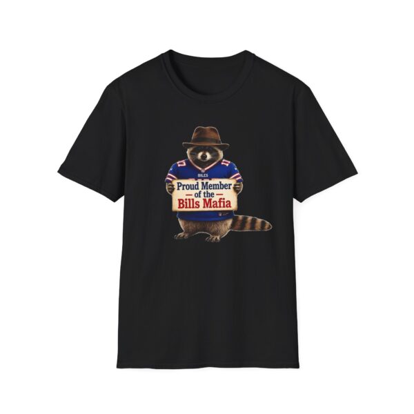 Bills Mafia Raccoon T-Shirt — "Proud Member of the Bills Mafia" Football Fan Tee
