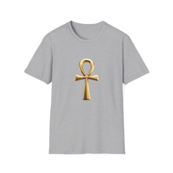 12396120781842669100_2048.jpeg Ankh Symbol T‑Shirt — Gold Egyptian Life Key Tee