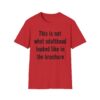Adulting Humor T-Shirt — "This is not what adulthood looked like in the brochure"