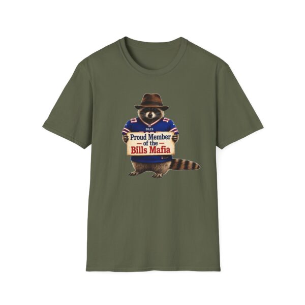 Bills Mafia Raccoon T-Shirt — "Proud Member of the Bills Mafia" Football Fan Tee