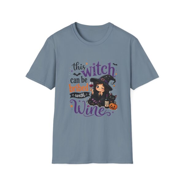 14179731490904543159_2048.jpeg Witch Can Be Bribed With Wine T-Shirt — Cute Halloween Witch Graphic Tee