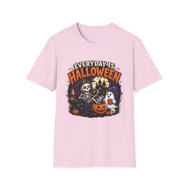 14299376106207120590_2048.jpeg Everyday Is Halloween T-Shirt — Spooky Skull & Pumpkin Graphic Tee