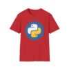 14310255710057205951_2048.jpeg Python Logo T-Shirt — Retro Blue & Yellow Programmer Tee