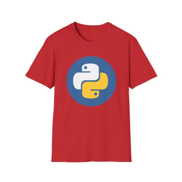 14310255710057205951_2048.jpeg Python Logo T-Shirt — Retro Blue & Yellow Programmer Tee