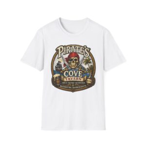 14529494705168733293_2048.jpeg Pirate's Cove Tavern Skull Tee — Vintage Pirate Skull T-Shirt