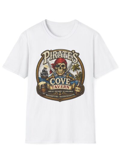 Pirate's Cove Tavern Skull Tee — Vintage Pirate Skull T-Shirt