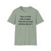 14540408398658088037_2048.jpeg T-Shirt — "There are three kinds of people: Those who can count and those who can't." Funny Quote Tee