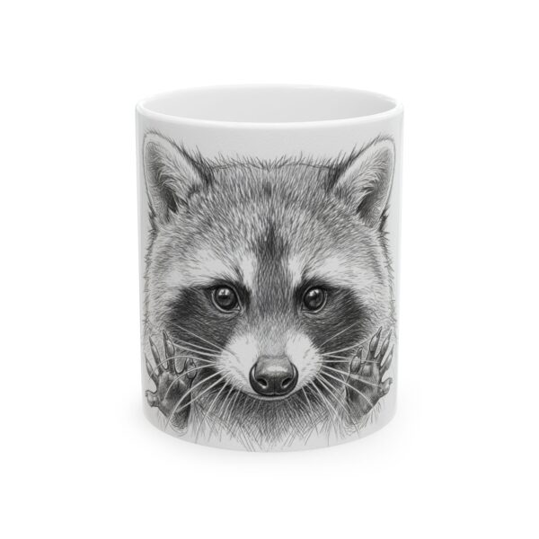 14808508294390237035_2048.jpeg Raccoon Sketch Ceramic Mug (11oz & 15oz) — Hand-Drawn Wildlife Coffee Cup
