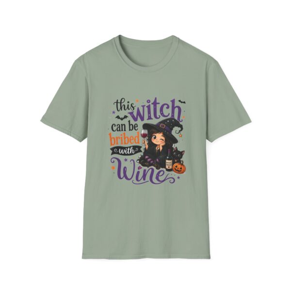 15211703463685885789_2048.jpeg Witch Can Be Bribed With Wine T-Shirt — Cute Halloween Witch Graphic Tee