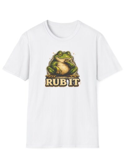 Rub It Frog T-Shirt — Funny Vintage Frog Graphic Tee for Animal Lovers