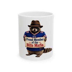 15771721927477915329_2048-1.jpeg Bills Mafia Raccoon Ceramic Mug — "Proud Member of the Bills Mafia" (11oz & 15oz)