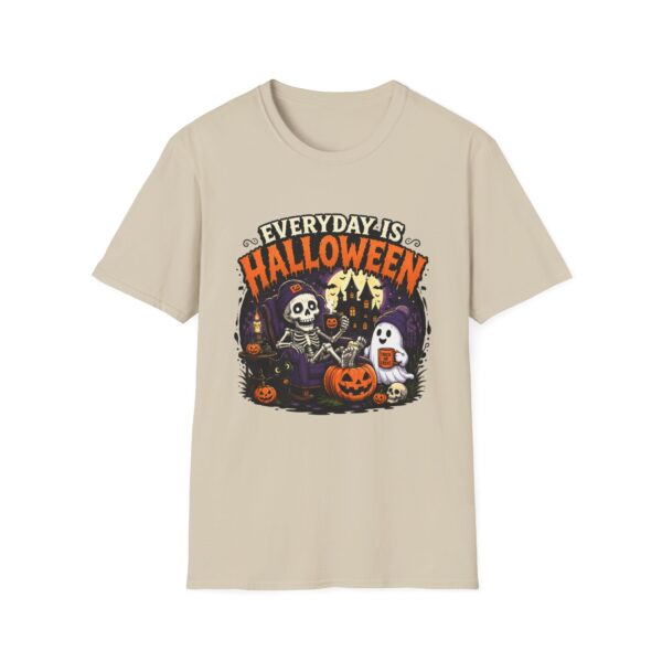 15797881535489836552_2048.jpeg Everyday Is Halloween T-Shirt — Spooky Skull & Pumpkin Graphic Tee