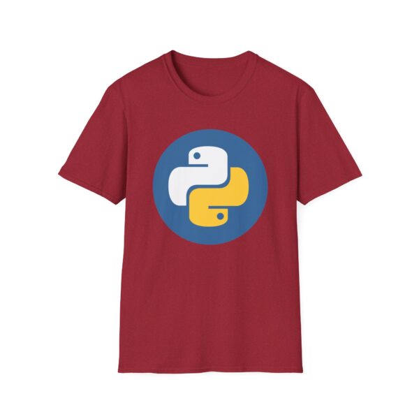 16018660917271104863_2048.jpeg Python Logo T-Shirt — Retro Blue & Yellow Programmer Tee