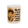16517187024345760682_2048-1.jpeg Funny Coffee Mug – “My Attitude Is Directly Related to the Level of Stupidity Around Me” Ceramic Cup