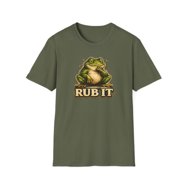 17367216852040839794_2048.jpeg Rub It Frog T-Shirt — Funny Vintage Frog Graphic Tee for Animal Lovers