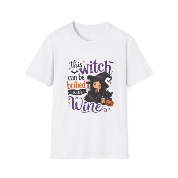 17608600888274832282_2048.jpeg Witch Can Be Bribed With Wine T-Shirt — Cute Halloween Witch Graphic Tee