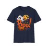 17629046367245682641_2048.jpeg Halloween 'Boo!' T-Shirt — Cute Ghost, Black Cat & Pumpkin Graphic Tee