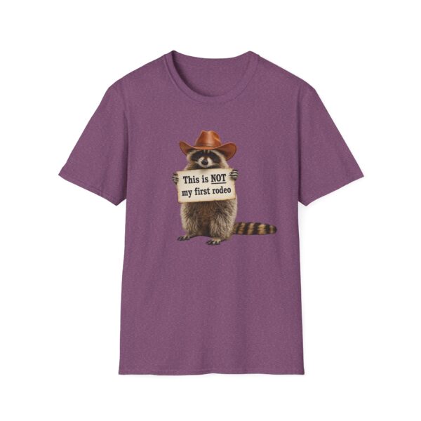 17802877077906906697_2048.jpeg Raccoon Cowboy T‑Shirt — "This Is NOT My First Rodeo" Funny Western Tee