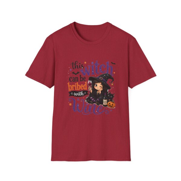 17834659162238781976_2048.jpeg Witch Can Be Bribed With Wine T-Shirt — Cute Halloween Witch Graphic Tee