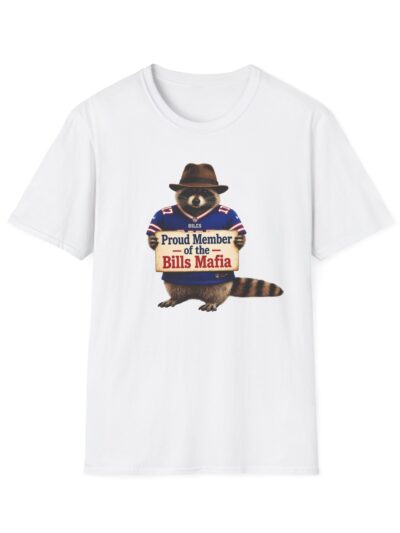 Bills Mafia Raccoon T-Shirt — "Proud Member of the Bills Mafia" Football Fan Tee