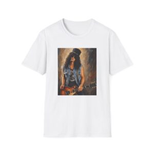 Slash Portrait T-Shirt — Vintage Rock Guitarist Tee