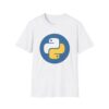 2784639226342425191_2048.jpeg Python Logo T-Shirt — Retro Blue & Yellow Programmer Tee