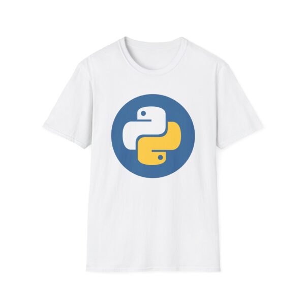2784639226342425191_2048.jpeg Python Logo T-Shirt — Retro Blue & Yellow Programmer Tee