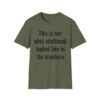 Adulting Humor T-Shirt — "This is not what adulthood looked like in the brochure"