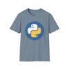 445292234217887372_2048.jpeg Python Logo T-Shirt — Retro Blue & Yellow Programmer Tee