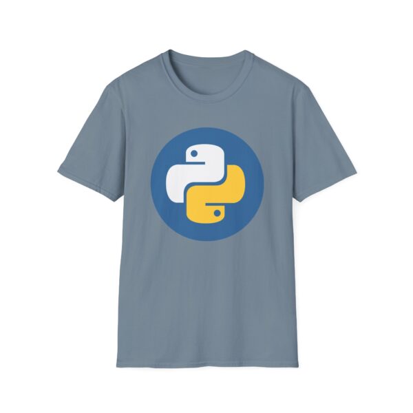 445292234217887372_2048.jpeg Python Logo T-Shirt — Retro Blue & Yellow Programmer Tee