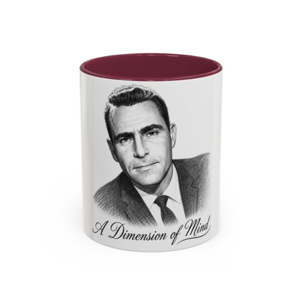 5051638008301440138_2048.jpeg A Dimension of Mind Coffee Mug — Vintage Rod Serling Portrait Ceramic Mug (11oz/15oz)