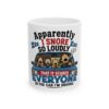 5723373112118040888_2048.jpeg Funny Snoring Mug — "Apparently I Snore So Loudly That It Scares Everyone in the Car I'm Driving" Ceramic Coffee Cup