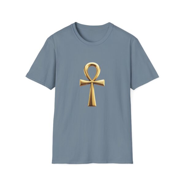 6026688651101325059_2048.jpeg Ankh Symbol T‑Shirt — Gold Egyptian Life Key Tee