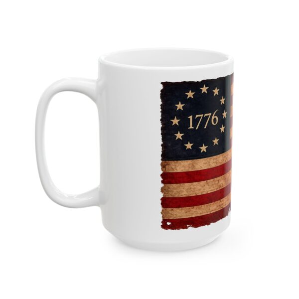 6164277894063341300_2048-1.jpeg 1776 Vintage American Flag Ceramic Mug — Patriotic Independence Day Coffee Cup (11oz & 15oz)