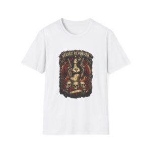 Velvet Revolver Retro Band T-Shirt — Vintage Rock Skull Guitar Tee