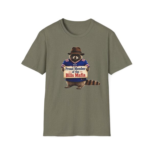 Bills Mafia Raccoon T-Shirt — "Proud Member of the Bills Mafia" Football Fan Tee
