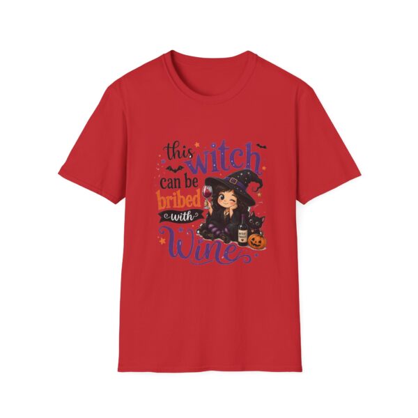 6892741027529302760_2048.jpeg Witch Can Be Bribed With Wine T-Shirt — Cute Halloween Witch Graphic Tee