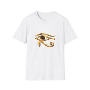 7021368593991615619_2048.jpeg Eye of Ra T-Shirt — Gold Egyptian Horus Eye Graphic Tee