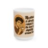 7343118587975319578_2048-1.jpeg Funny Coffee Mug – “My Attitude Is Directly Related to the Level of Stupidity Around Me” Ceramic Cup