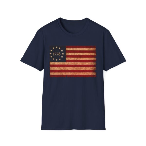 7718648102138511004_2048.jpeg 1776 Betsy Ross Flag T-Shirt — Vintage American Independence Tee