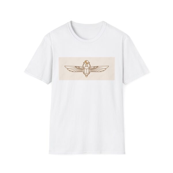Egyptian Scarab T-Shirt — Minimal Gold Scarab Design