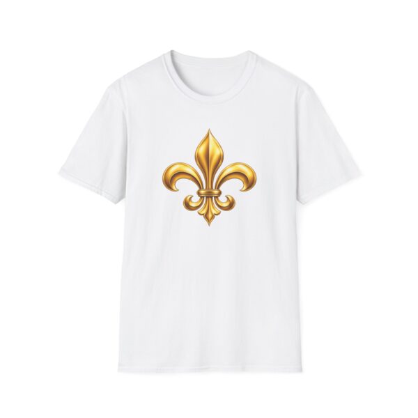 Fleur-de-Lis Gold Graphic T-Shirt — Elegant French Crest Tee