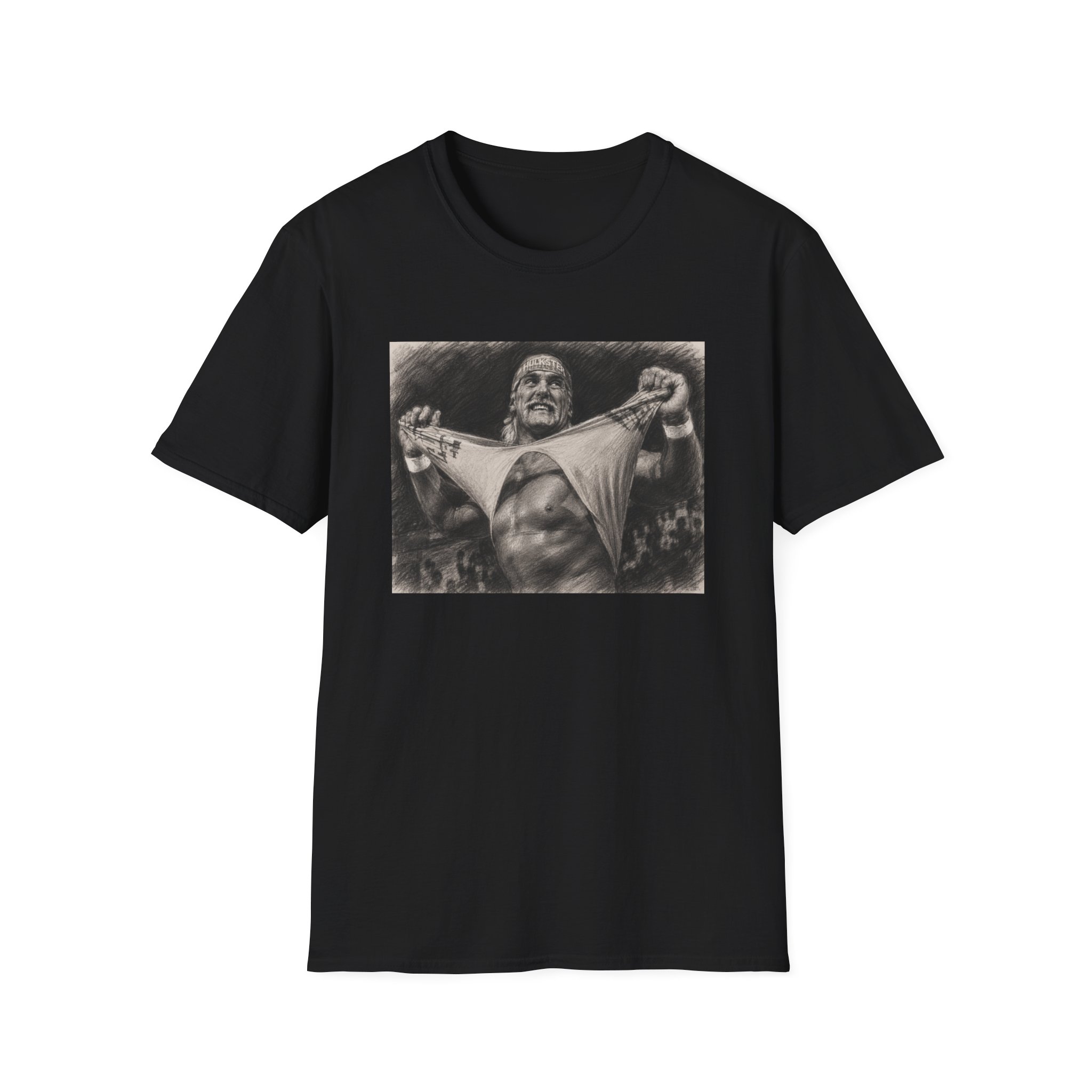 Wrestling Champion Hulk Hogan Vintage Photo T-Shirt - Image 2