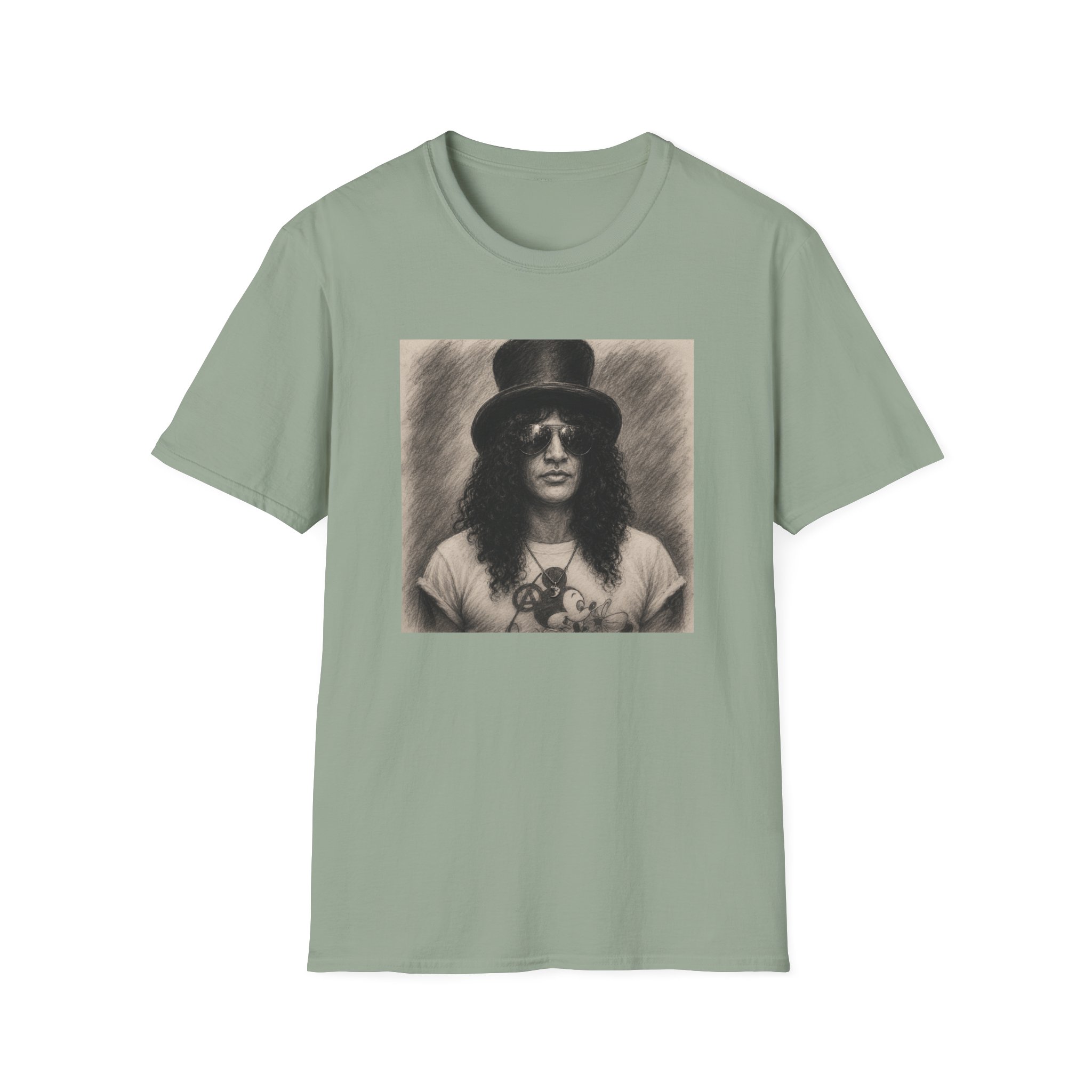 Vintage Rock Portrait T-Shirt - Image 4