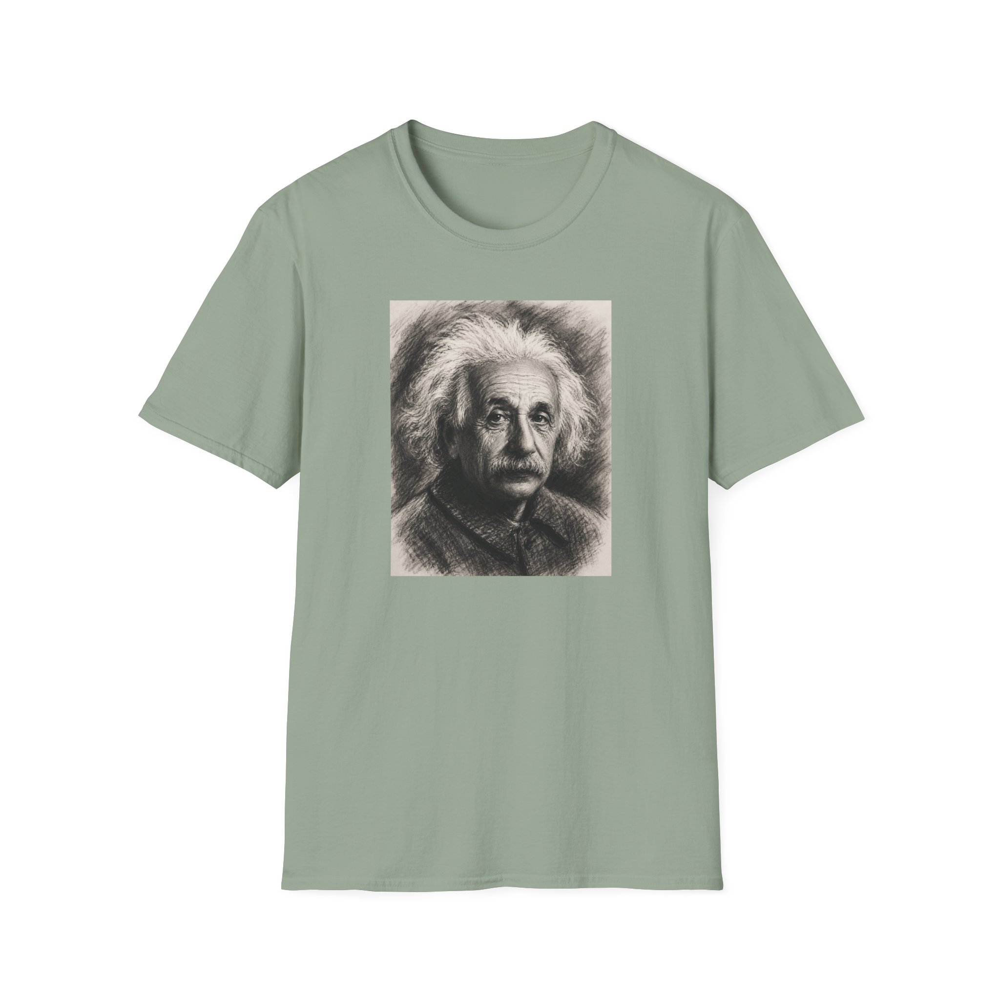Einstein Portrait T-Shirt – Vintage Science Icon Tee - Image 3