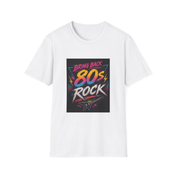 80s Rock T-Shirt — "Bring Back 80s Rock" Retro Neon Graphic Tee