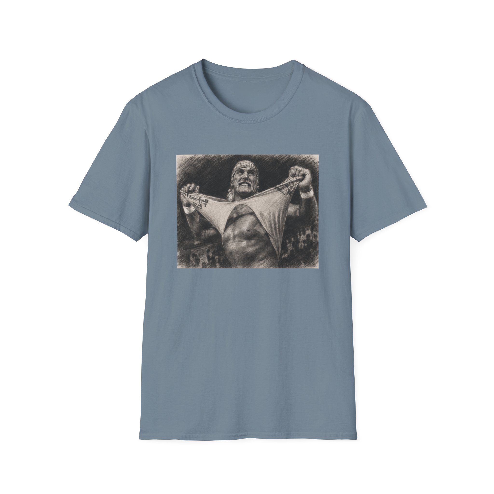 Wrestling Champion Hulk Hogan Vintage Photo T-Shirt - Image 5